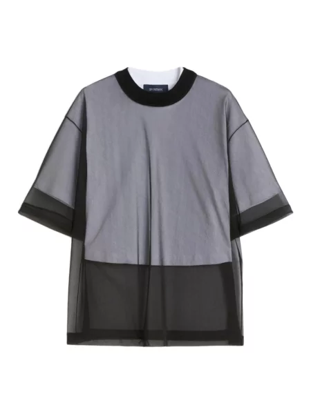 Krótka koszulka Sportmax czarna