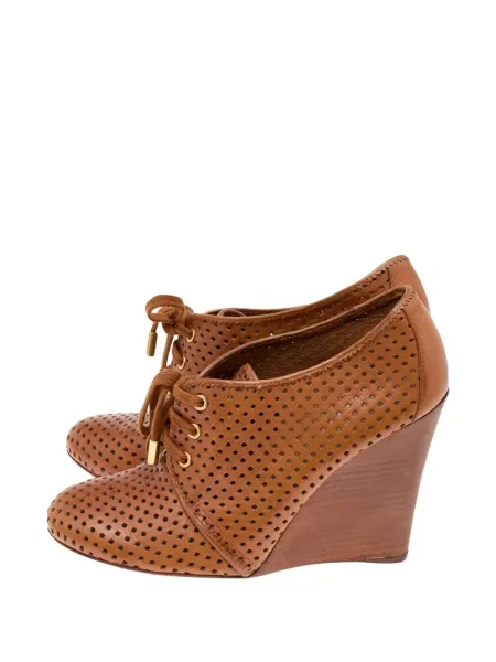 Sneakerși Tory Burch cu pană maro