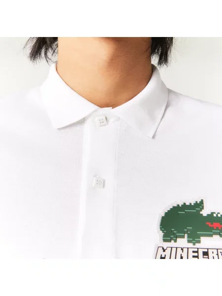 Поло Lacoste белое
