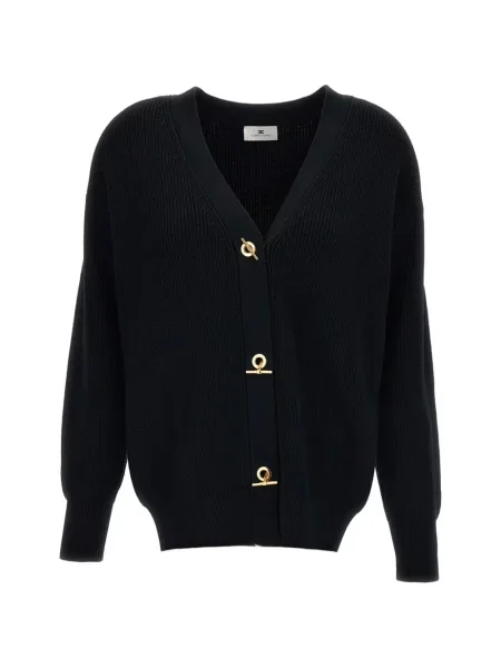 Cardigan Elisabetta Franchi tricotate negru