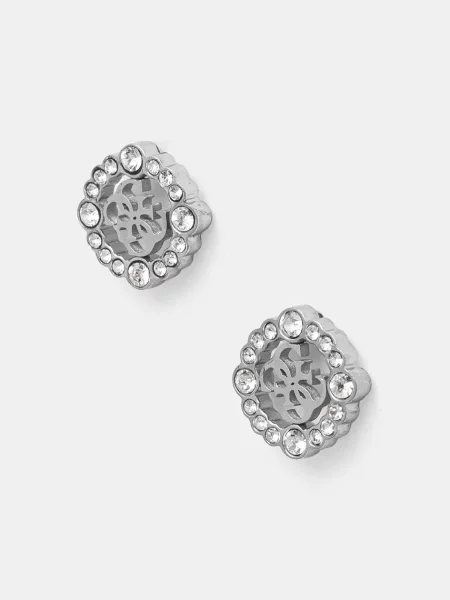 Обеци Guess сребристо