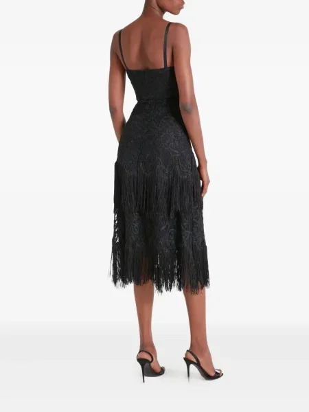Rochie midi Temperley London până la genunchi de costum negru
