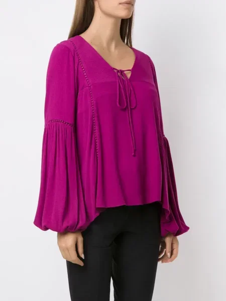 Szeroka szeroki rękaw bluzka Olympiah różowa