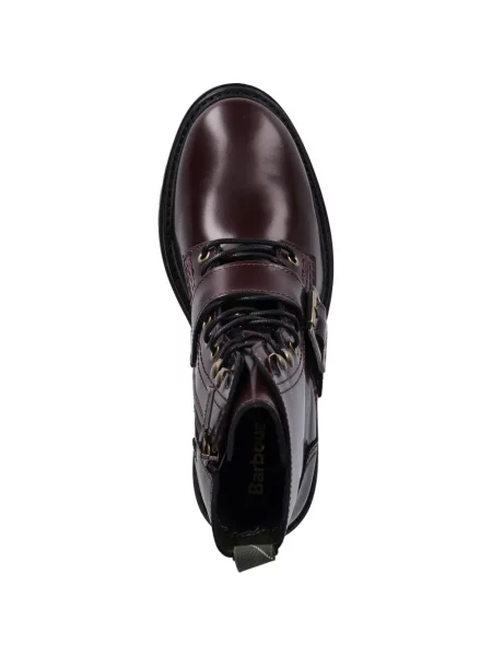 Botine Barbour cu șireturi din dantelă maro