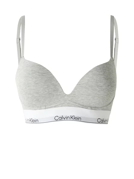 Calvin Klein Underwear podprsenka plunge s bavlnou biela
