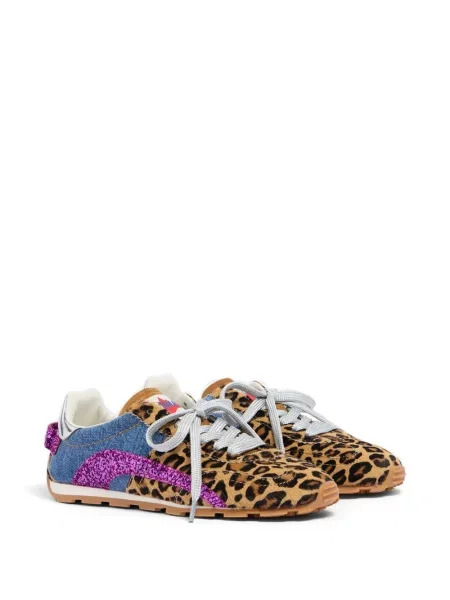 Sneakerși Dsquared2 cu imagine cu model leopard