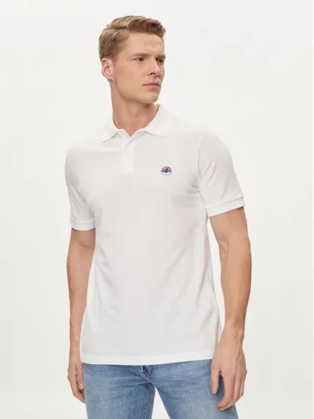 Save The Duck Поло Ovidio Regular Fit білий
