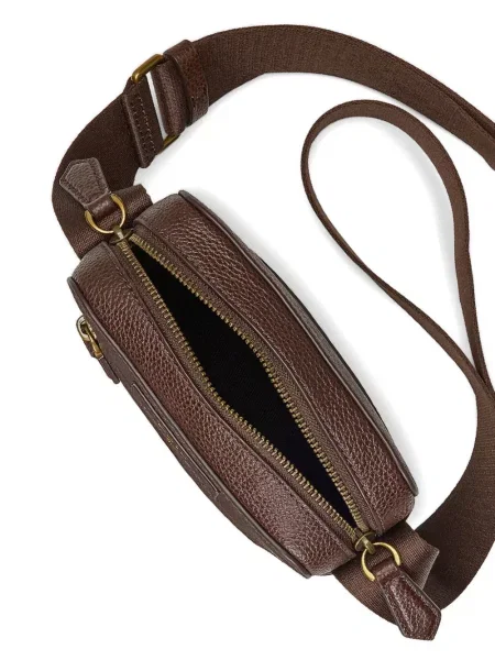 Раирана риза Polo Ralph Lauren бродиран на райета кафяво