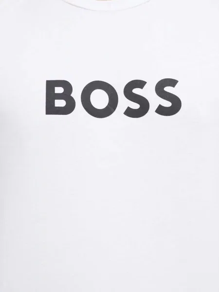 Пляжна футболка BOSS T-Shirt RN візерунок білий
