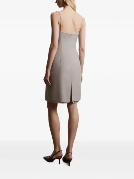 Rochie mini 12 Storeez din dantelă maro