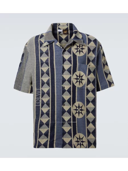 Žakárová košile Loewe modrá