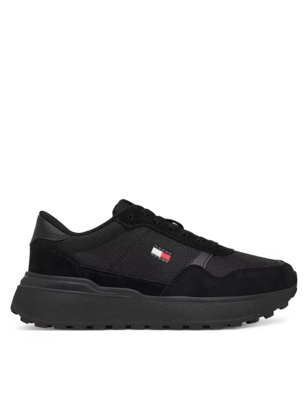 Superge Tommy Jeans Modern Runner Mix črna