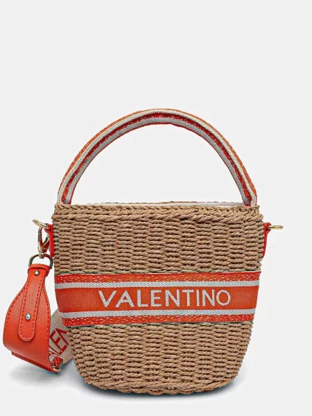 Valentino Bags torebka koszyk BOHO beżowa