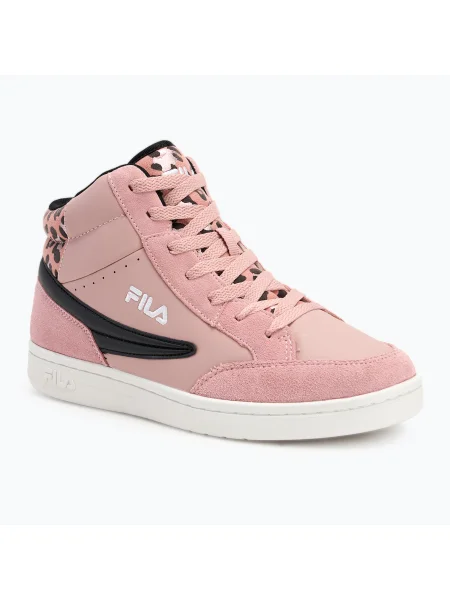Детски обувки FILA Crew Mid pale mauve/leopard розово