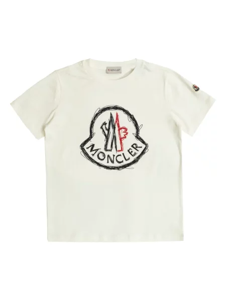 Koszulka dziecięca Moncler Enfant biała
