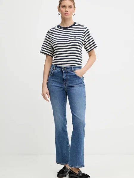 Weekend Max Mara jeansy RAPALLO high waist niebieskie