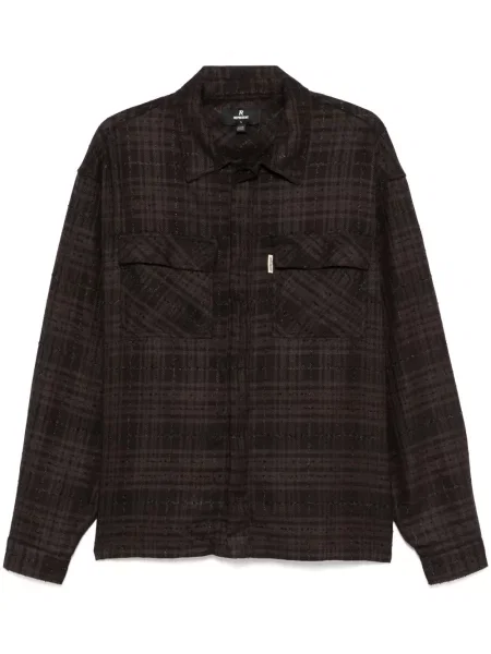 Карирана риза Represent кафяво