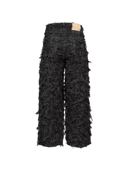 Pantaloni Taakk cu franjuri negru