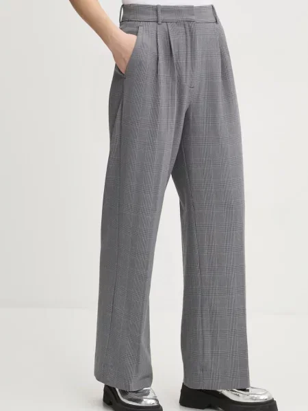 Hlače Abercrombie & Fitch siva