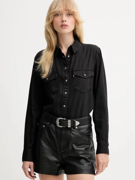 Levi's cămașă cu guler clasic regular negru