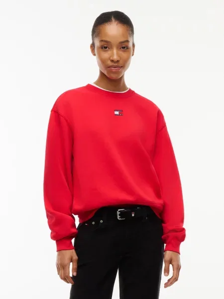 Tommy Jeans Mikina červená