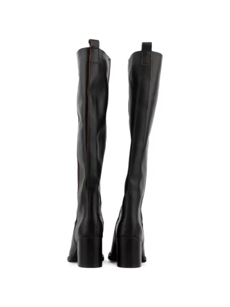 Botine Posa din piele negru