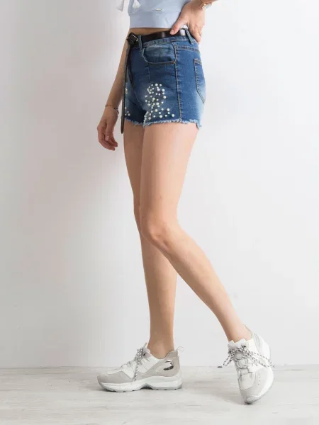 Šortky Fashionhunters modrá
