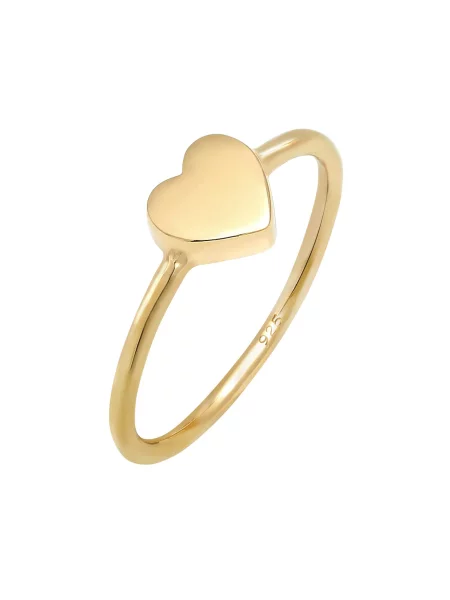 ELLI Δαχτυλίδι Heart χρυσό