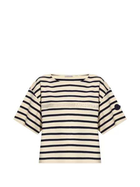 Tricou Moncler cu dungi cu imagine