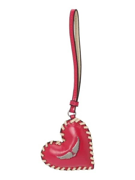 Zadig & Voltaire Obesek za ključe / fuksija bež