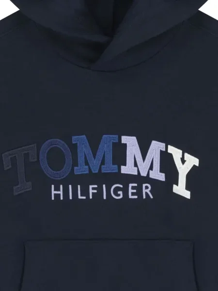 Bluza z kapturem dziecięca Tommy Hilfiger niebieska