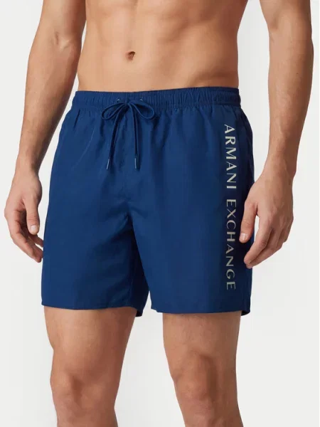 Armani Exchange Szorty kąpielowe niebieski
