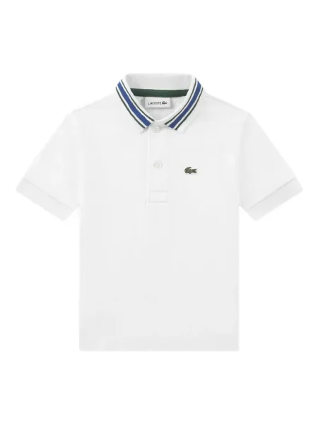 Koszulka polo dziecięca Lacoste biała