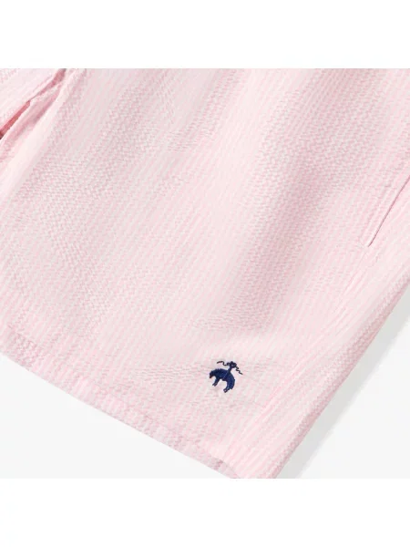 Spodnie Brooks Brothers w paski z paskiem różowe