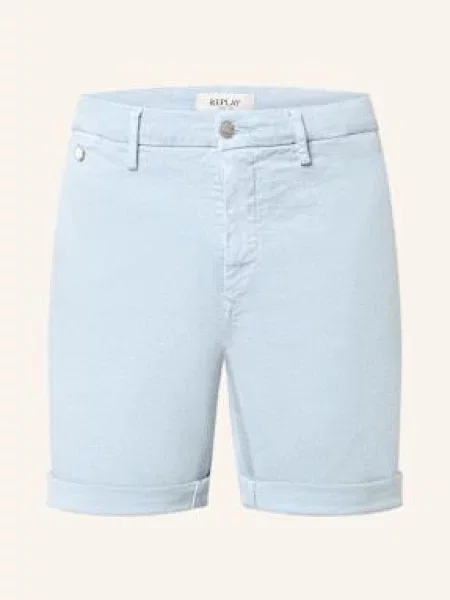 Replay Szorty Jeansowe Benni Regular Fit blau szare