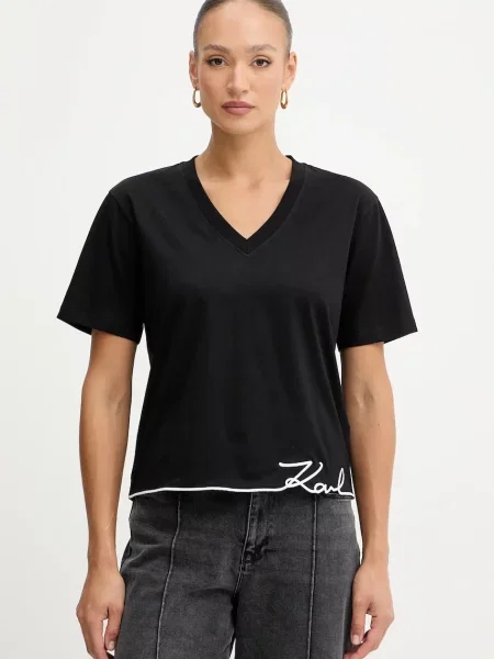 Kratka majica Karl Lagerfeld črna