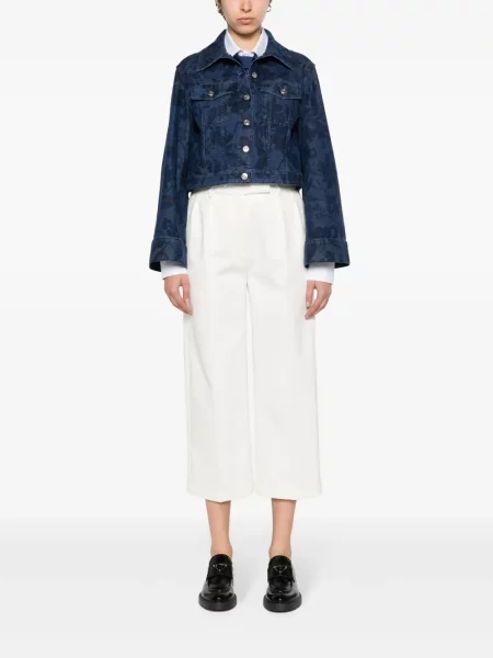 Plačiakojis kelnės Thom Browne balta