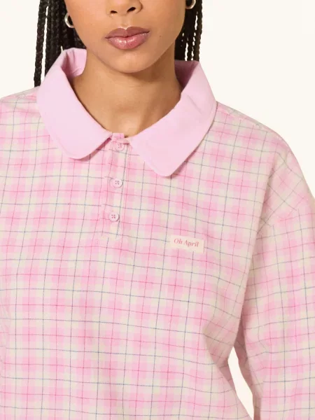 Oh April Flanelowa Koszulka Polo Diana rosa różowe