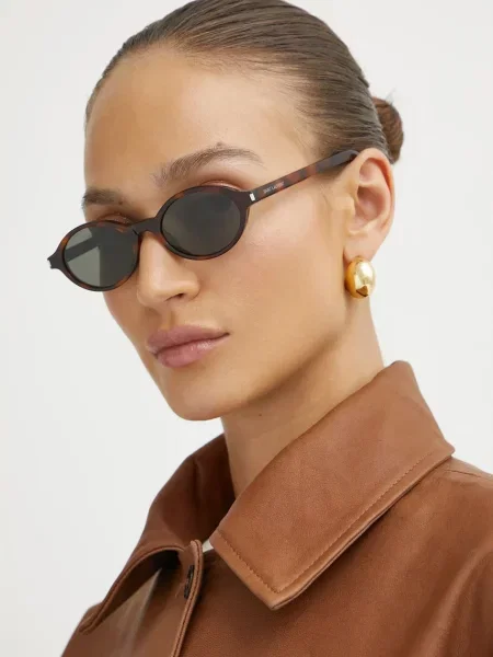 Saint Laurent ochelari de soare JEANNE maro