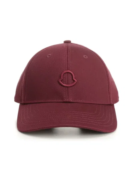Czapka z daszkiem Moncler czerwona