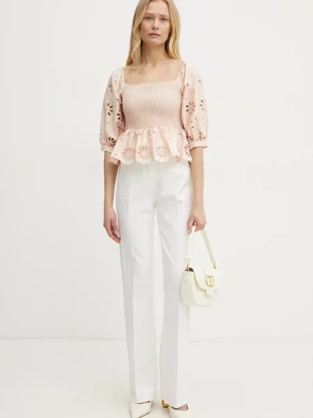 Блузка Fracomina однотонна помаранчевий