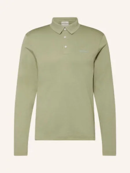 Calvin Klein Žerzejová Polokošile Slim Fit světle zelená