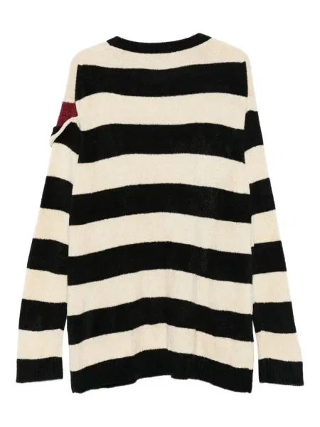 Pulover Yohji Yamamoto cu dungi negru