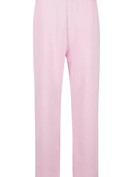 Urban Classics Hlače Fluffy svetlo roza