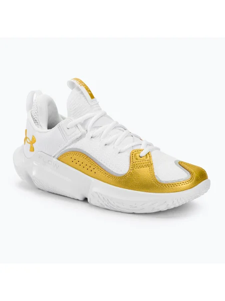 Баскетболни обувки Under Armour Flow Futr X3 бяло/бяло/металическо злато бяло