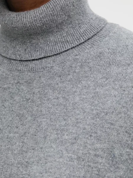 Светр з кашеміру United Colors of Benetton легкий гольф бежевий