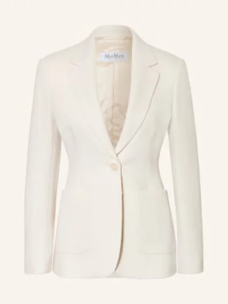 Max Mara Marynarka Z Dżerseju Utilita weiss