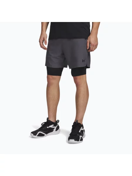 Pantaloni scurți de antrenament pentru bărbați Under Armour Vanish Woven Shorts castlerock/black negru
