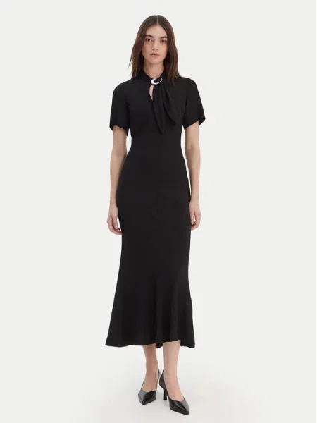 HUGO Obleka Kiweni' črna