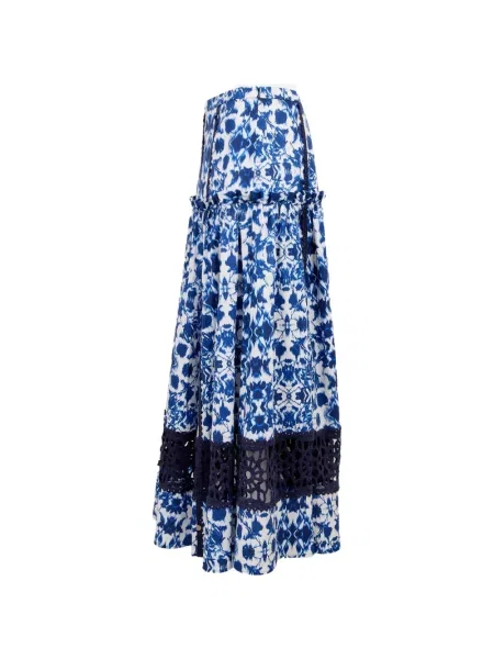 Fusta maxi Clea alb